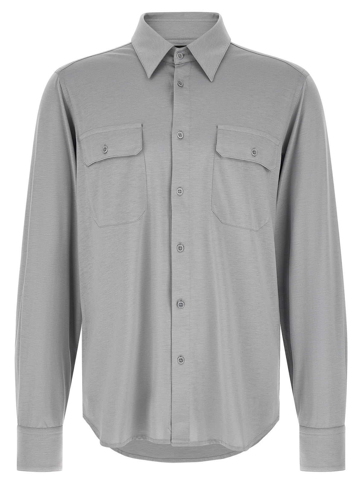 Tom Ford Grey Silk Shirt