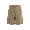 Brown Cotton Bermuda Shorts