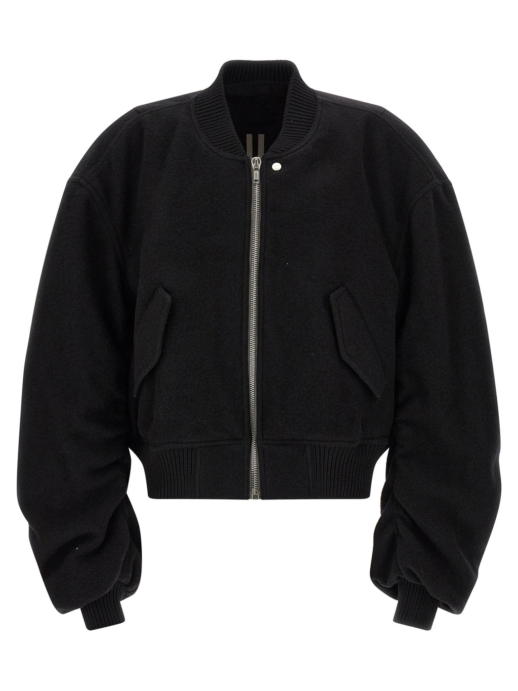 Black Virgin Wool Bomber