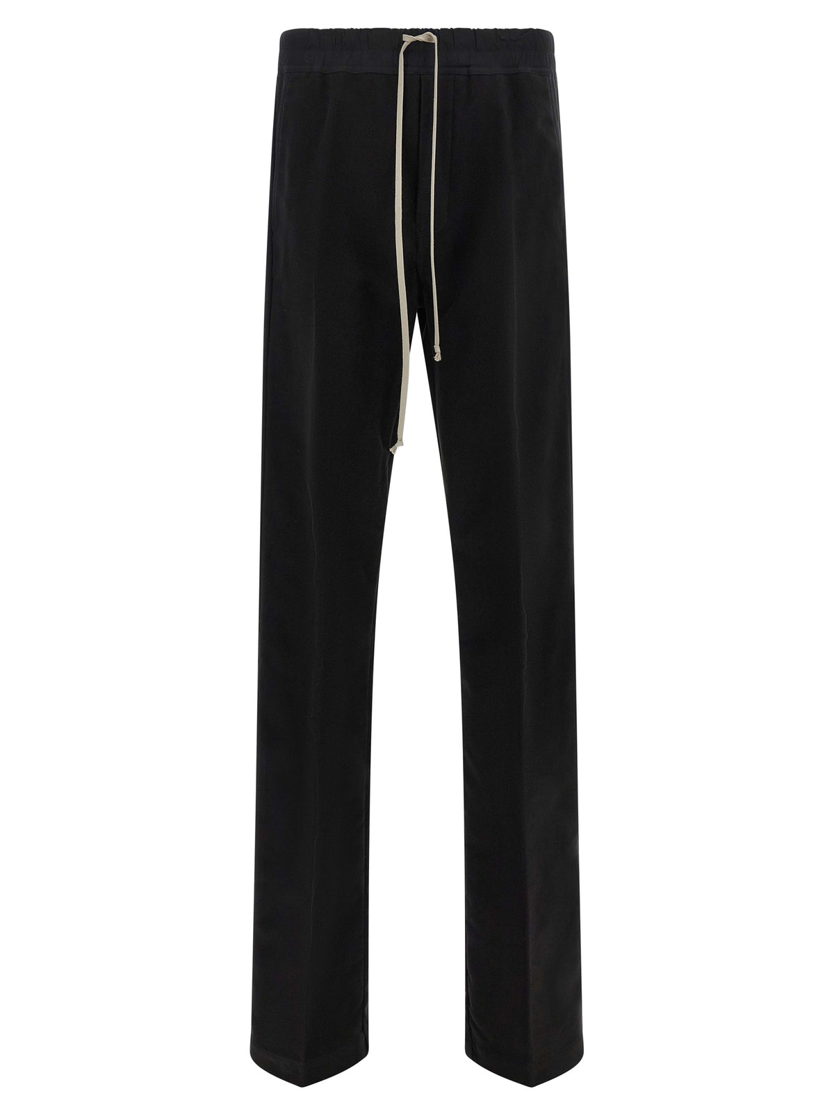 Black Cotton Casual Pants