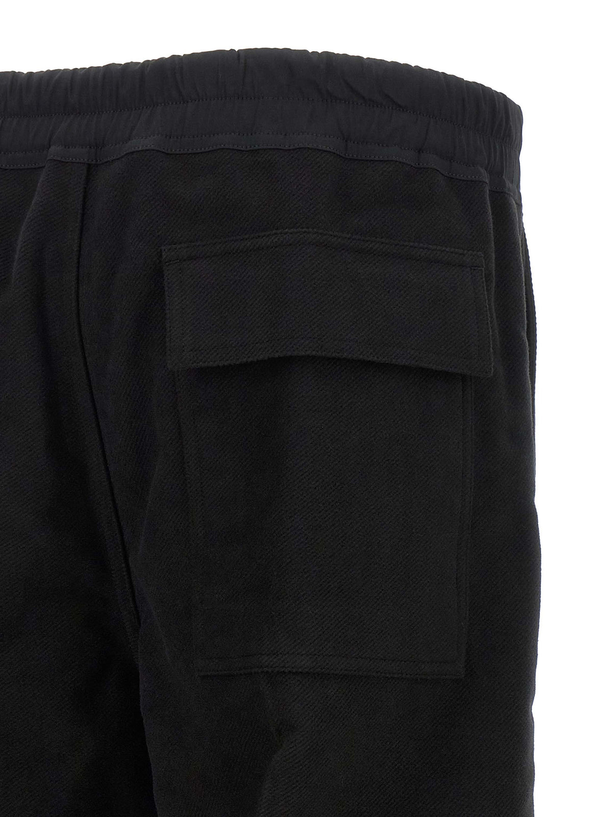 Black Cotton Casual Pants