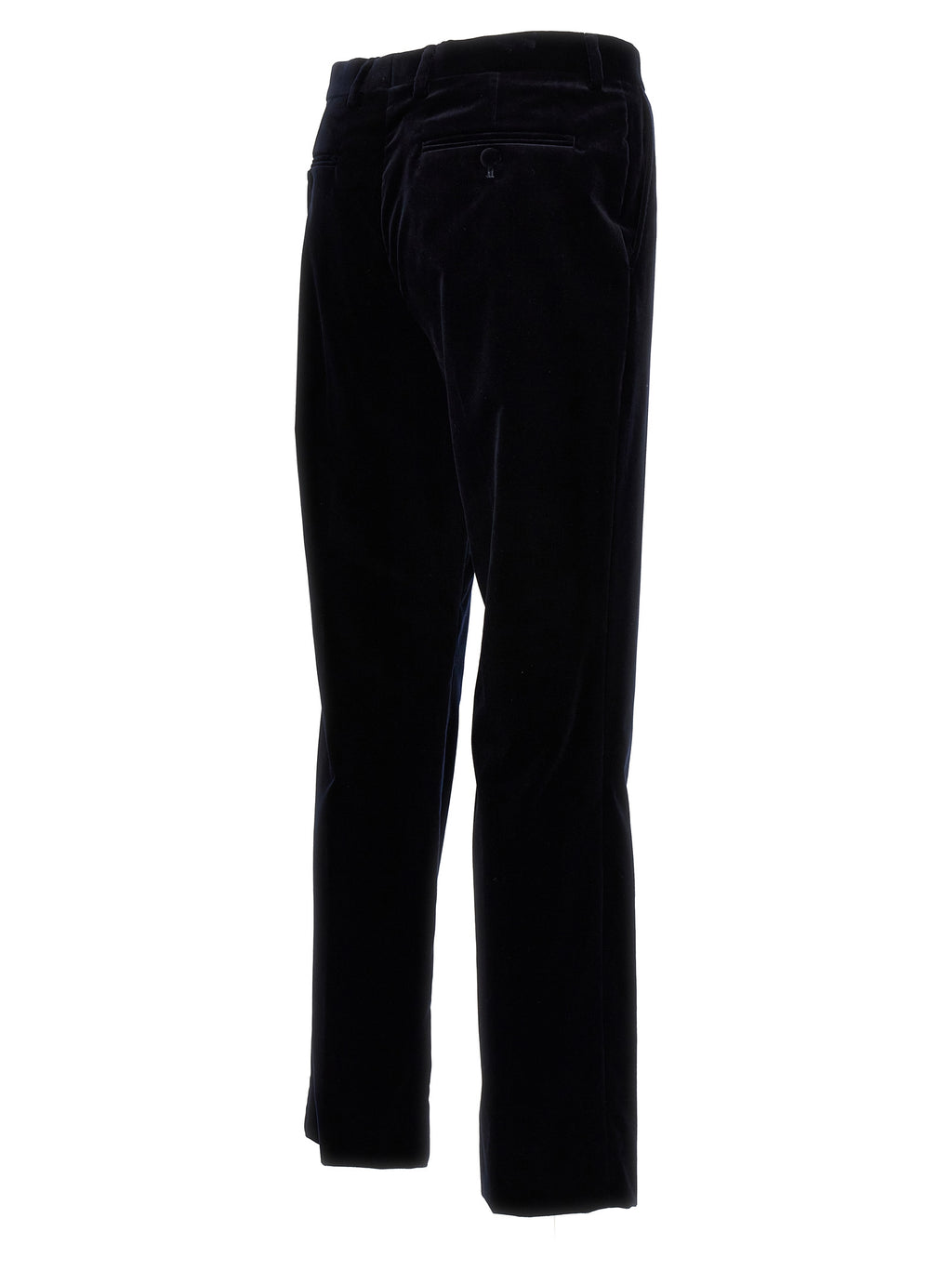 Gucci Blue Cotton Casual Trousers
