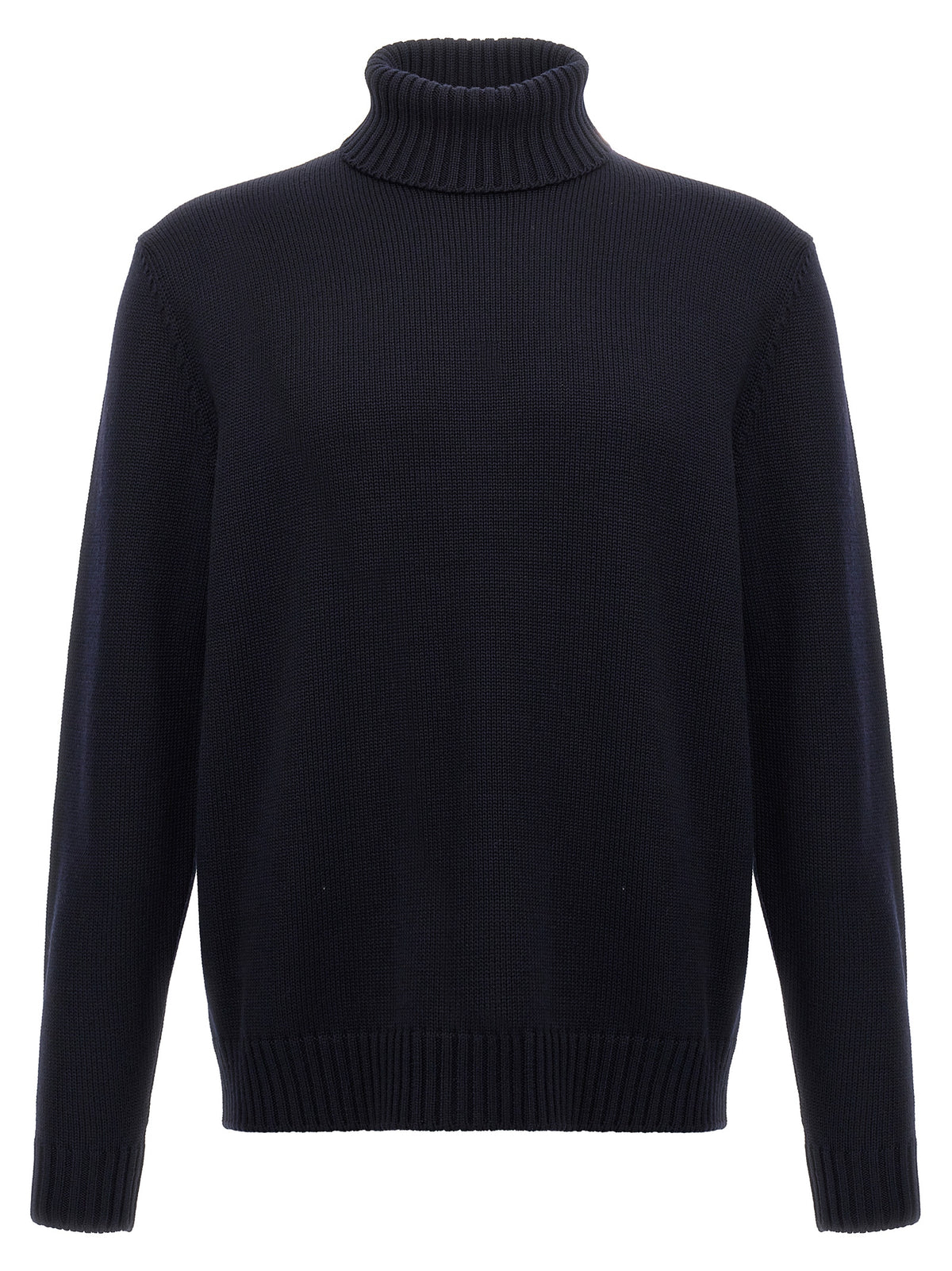 Zanone Blue Virgin Wool Cardigan