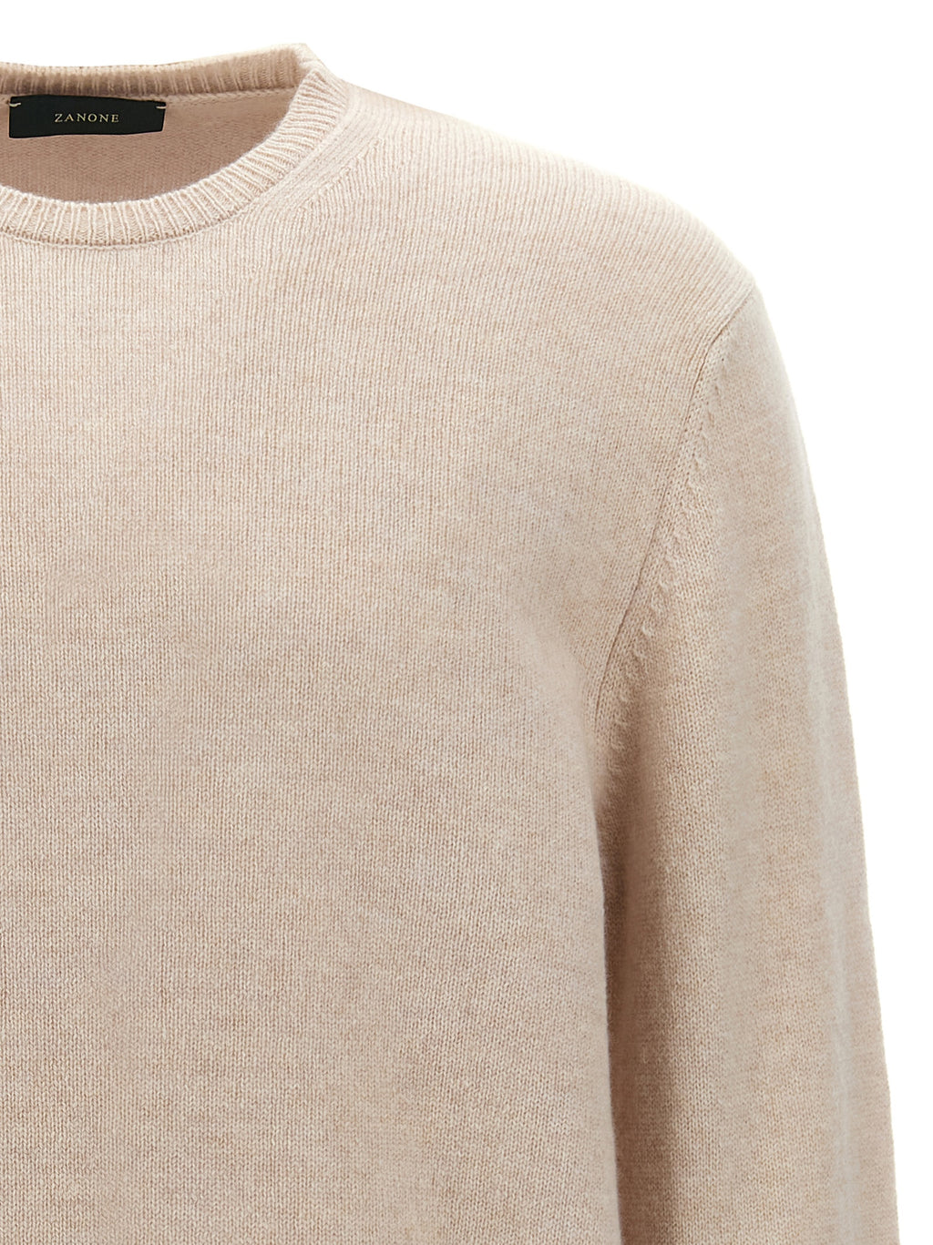 Zanone Beige Virgin Wool Cardigan