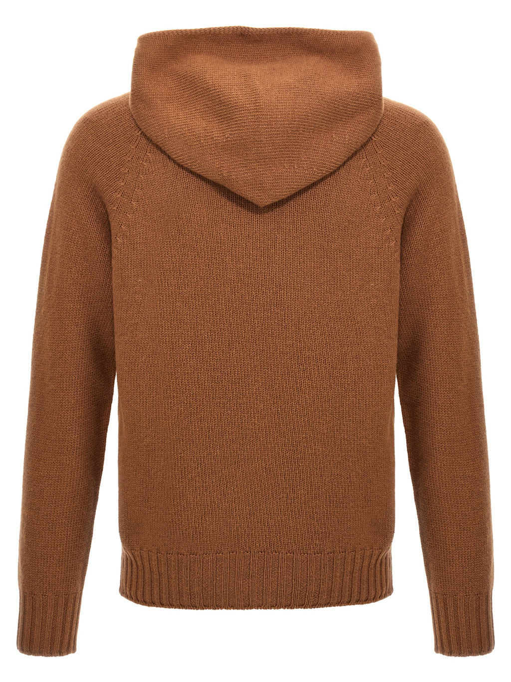 MA'RY'YA Brown Wool Cardigan