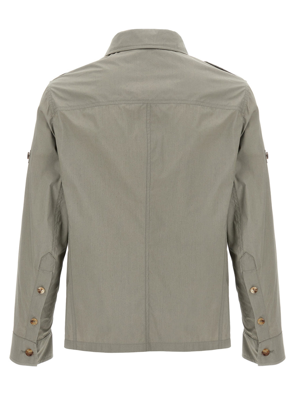 Bicolor Cotton Shell Jacket