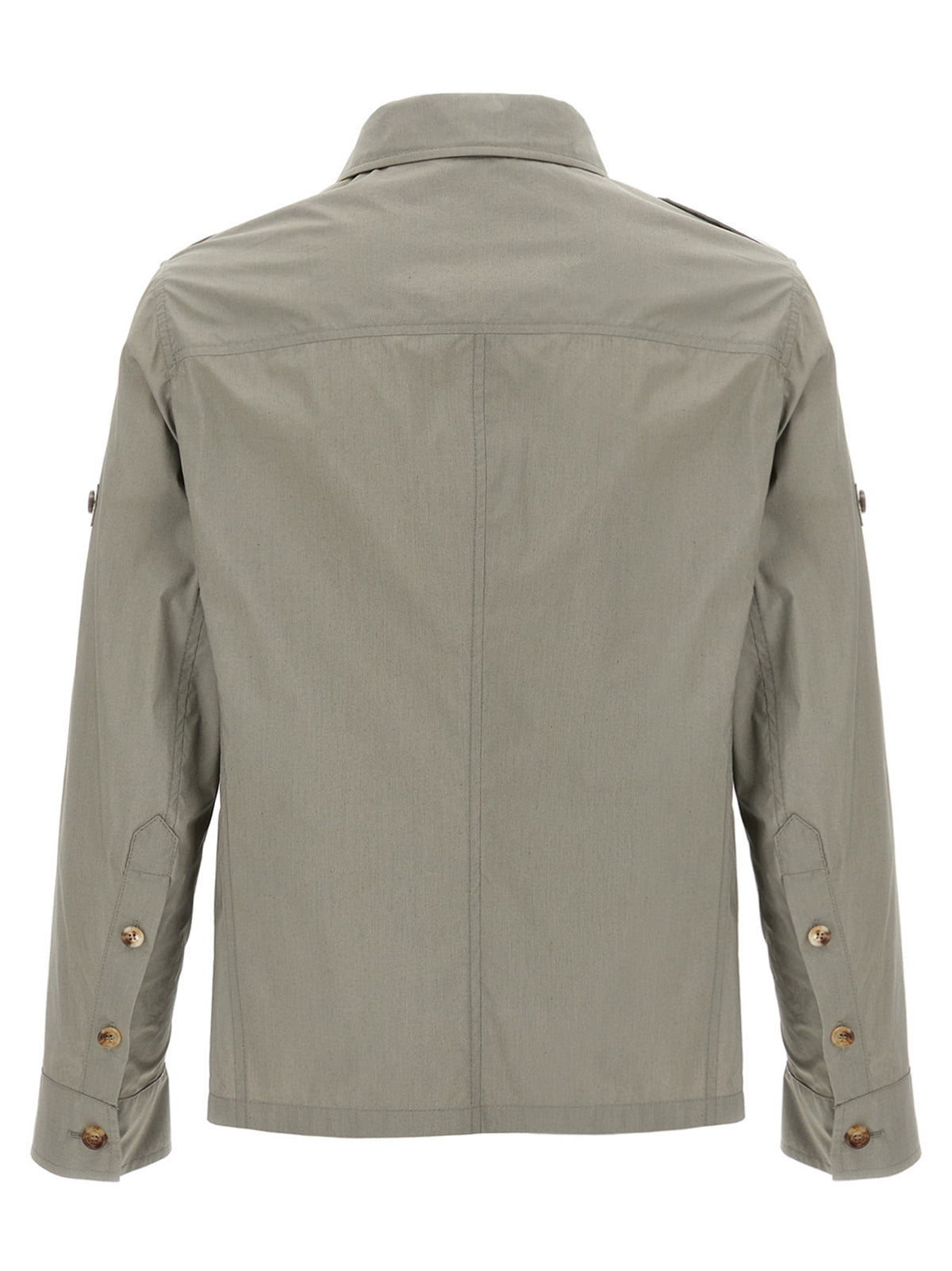 Bicolor Cotton Shell Jacket