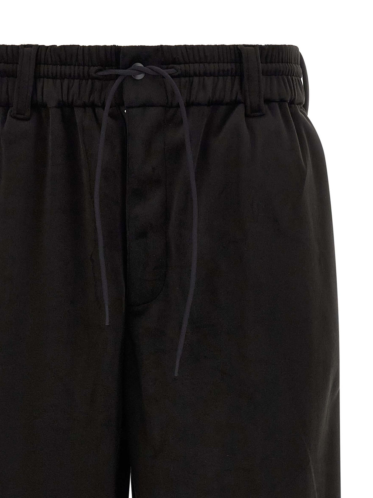 Black Recycled Polyester Joggers (Workout Pants)