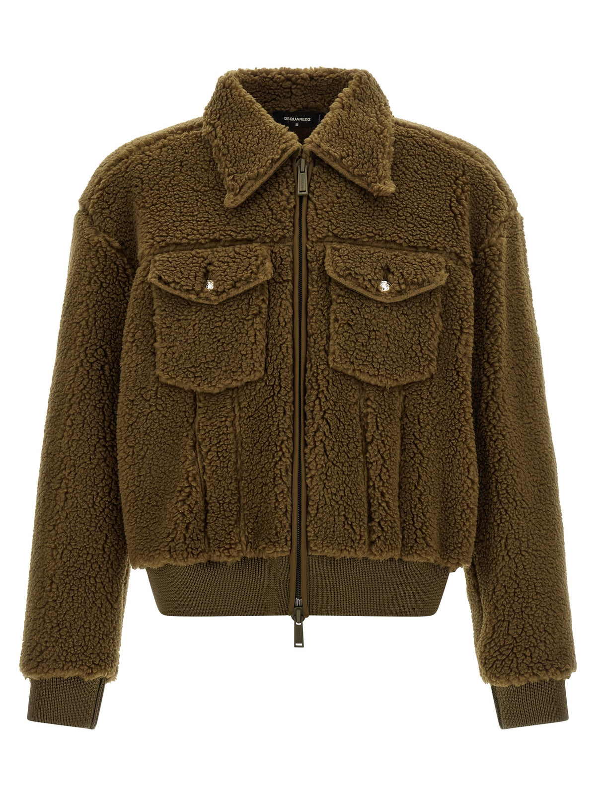 Dsquared2 Brown Polyester Long Jacket