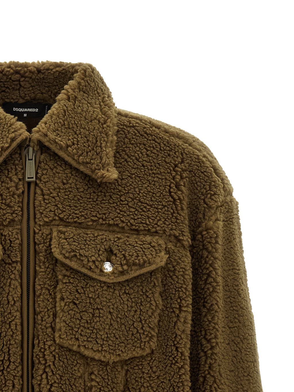 Dsquared2 Brown Polyester Long Jacket