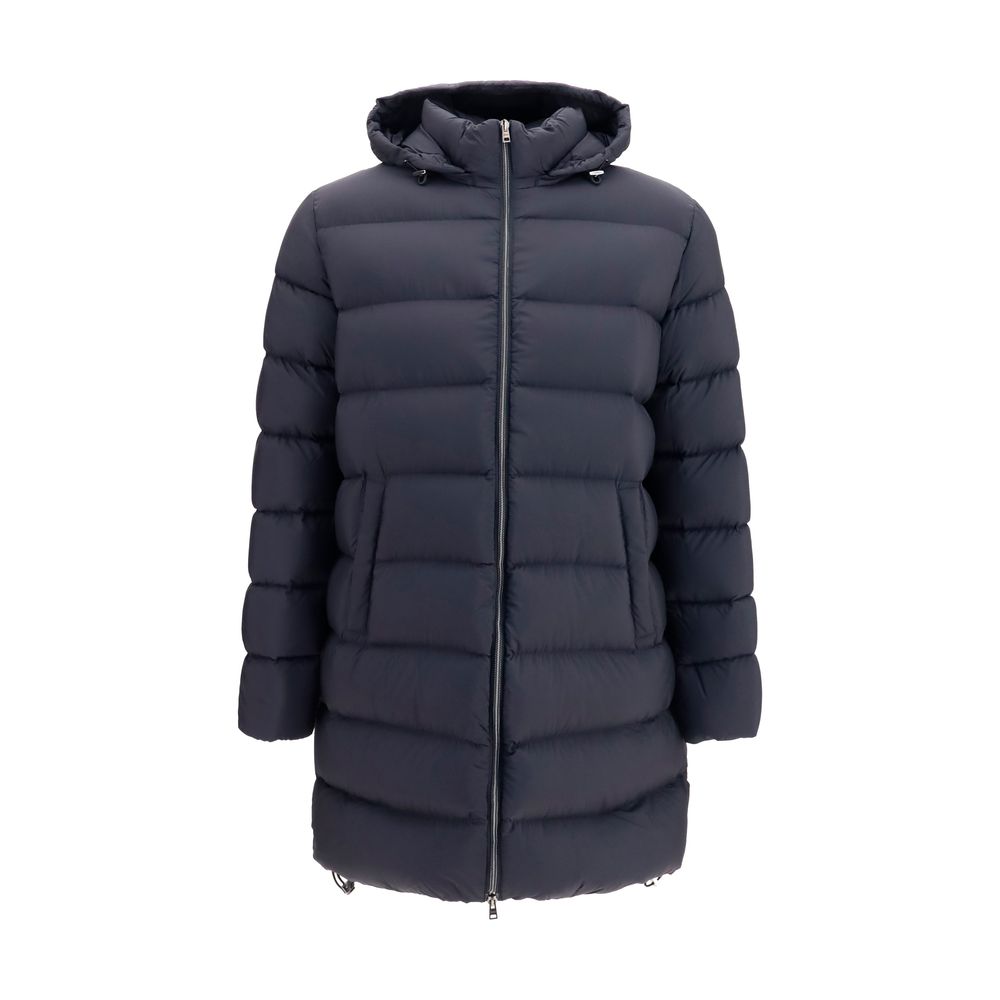 Herno Black Polyamide Long Jacket