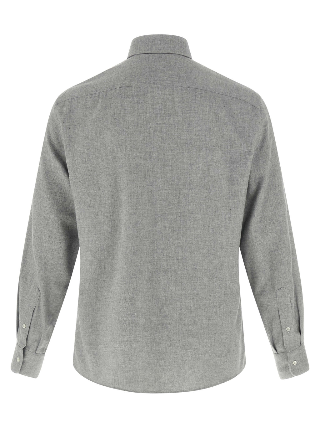 Brunello Cucinelli Grey Cotton Shirt