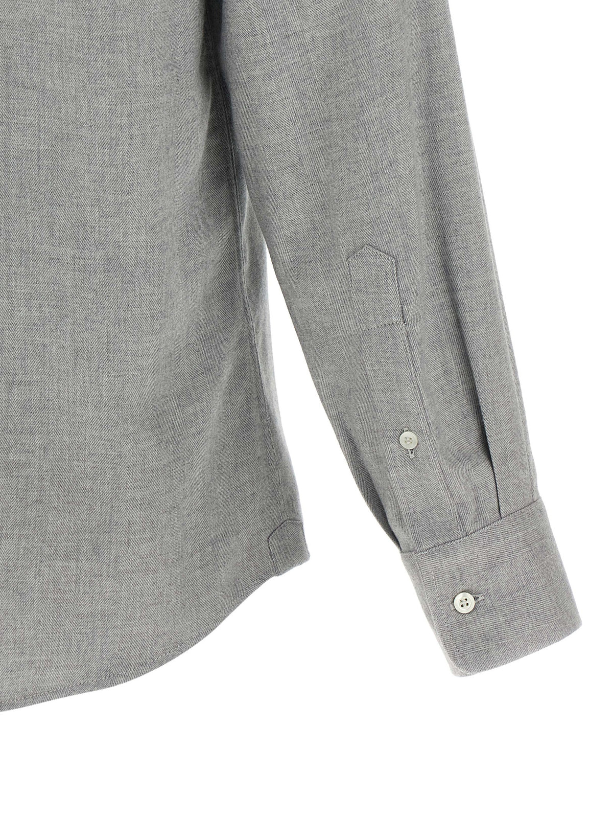 Brunello Cucinelli Grey Cotton Shirt