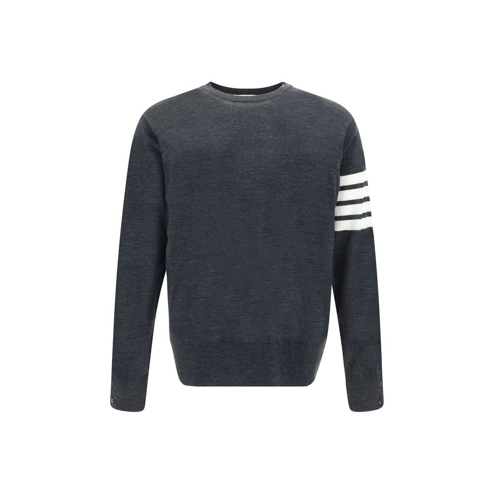 Thom Browne Grey Wool Sweatshirt