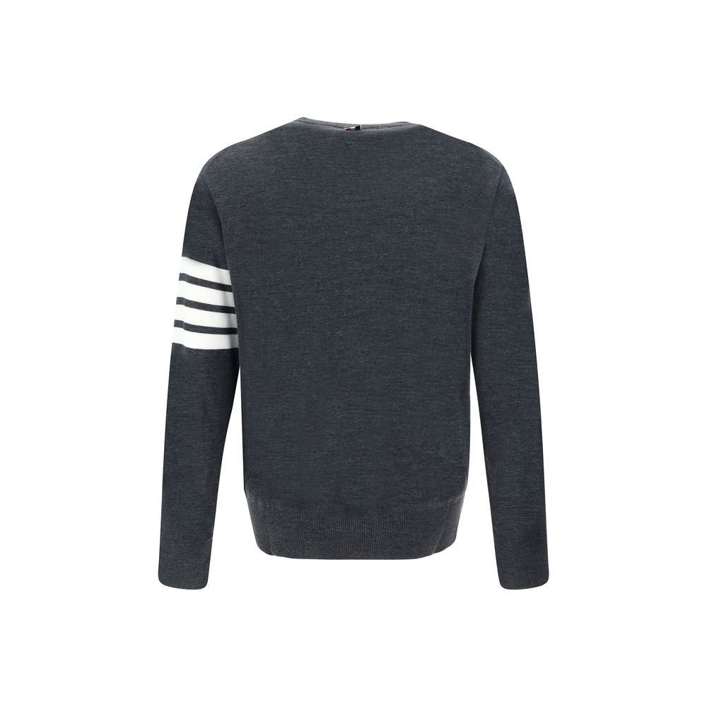 Thom Browne Grey Wool Sweatshirt