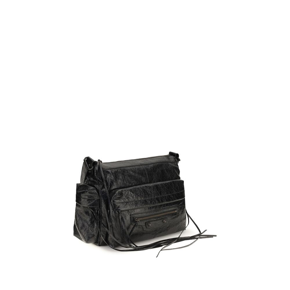 Balenciaga Black Lambskin Shoulder Bag
