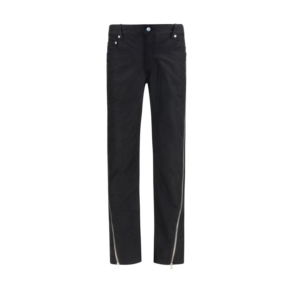 Black Wool Oves Aries Straight-Leg Jeans