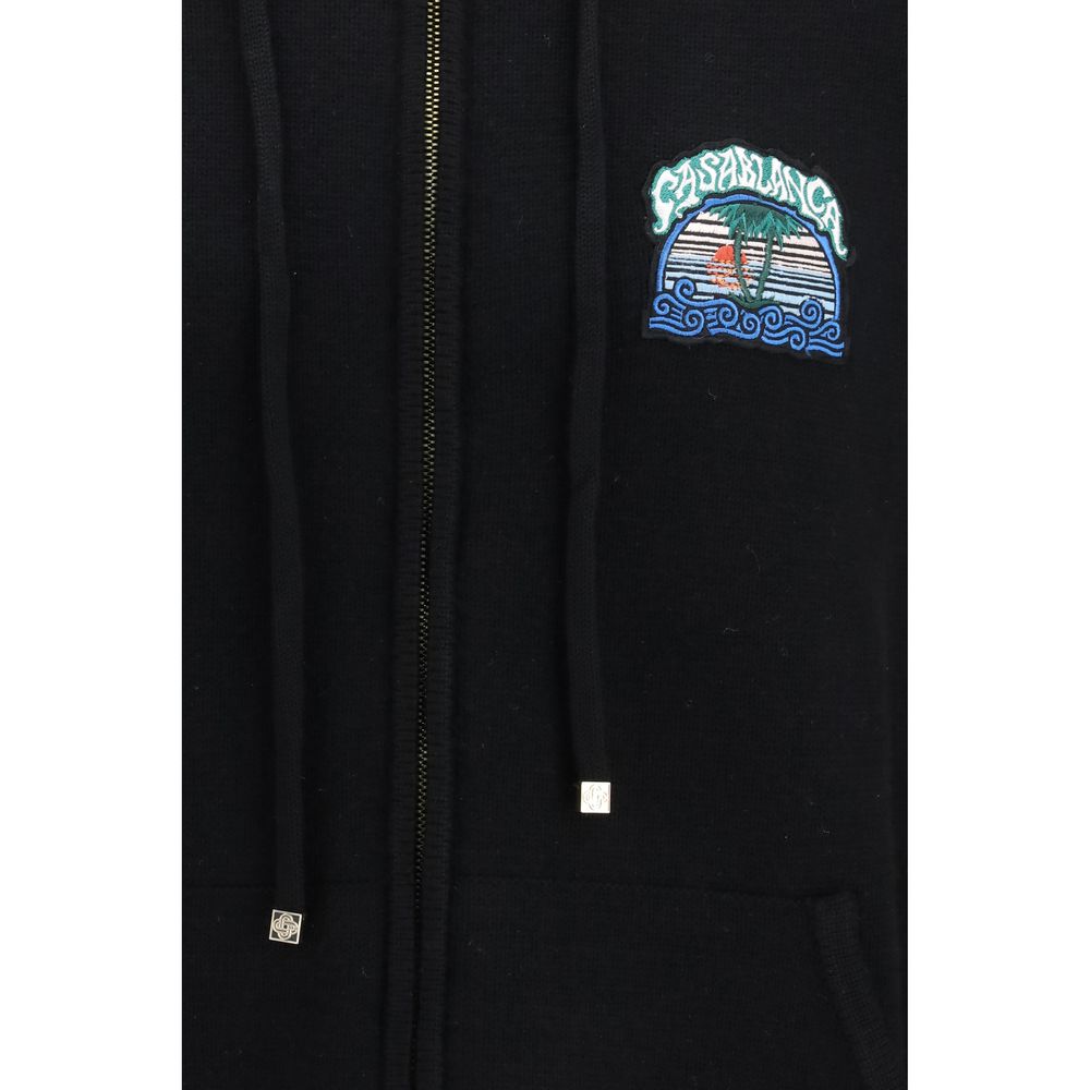 Casablanca Black Wool Sweatshirt