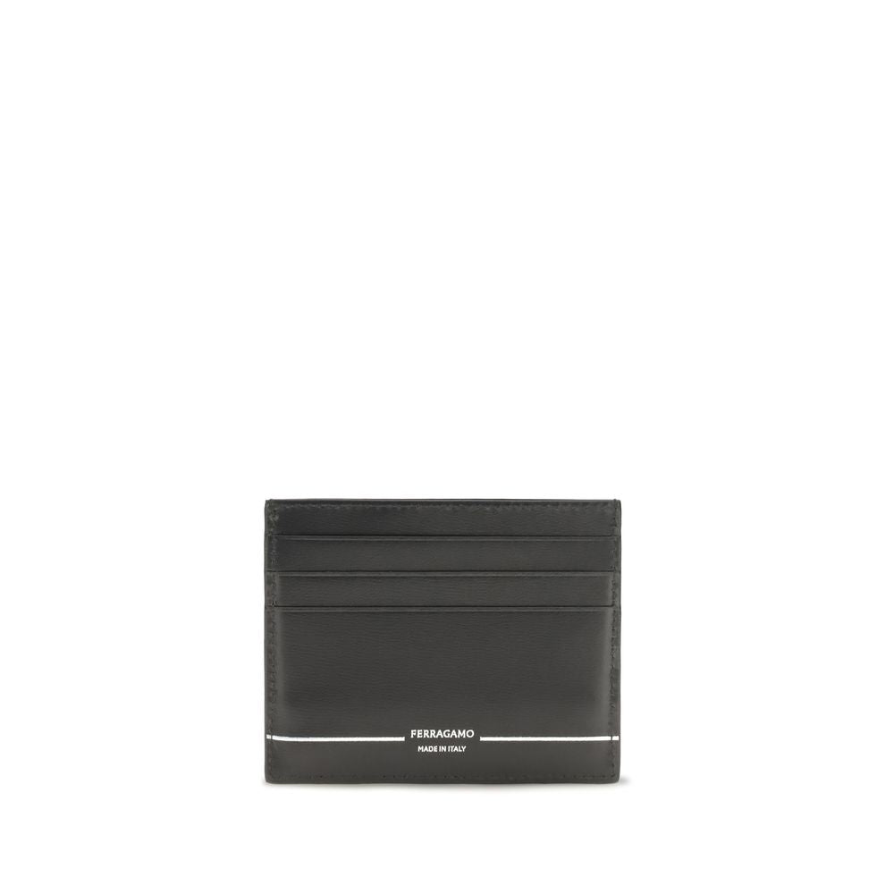 Ferragamo Black Calf Leather Wallet