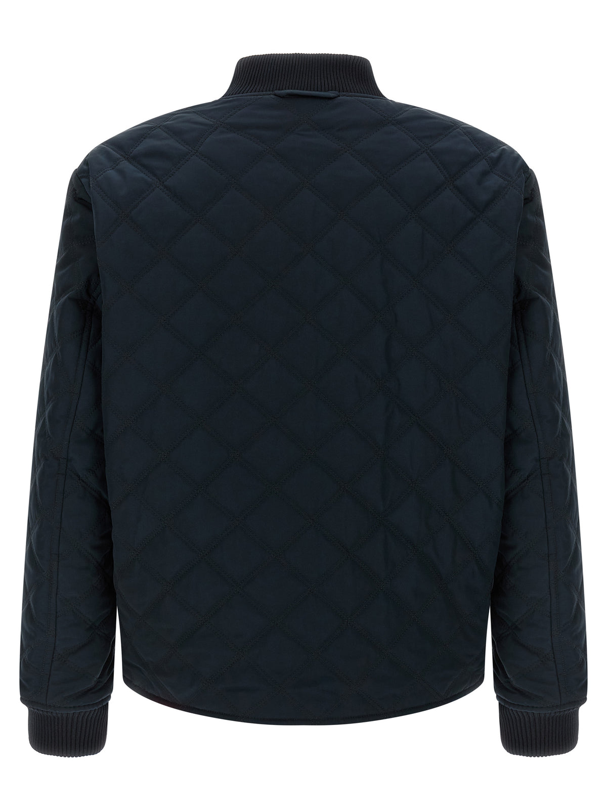 Blue Polyester Bomber