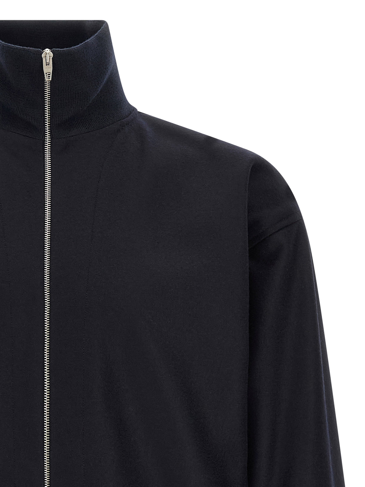 Jil Sander Blue Wool Long Jacket