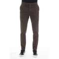 Peserico Brown Cotton Trousers
