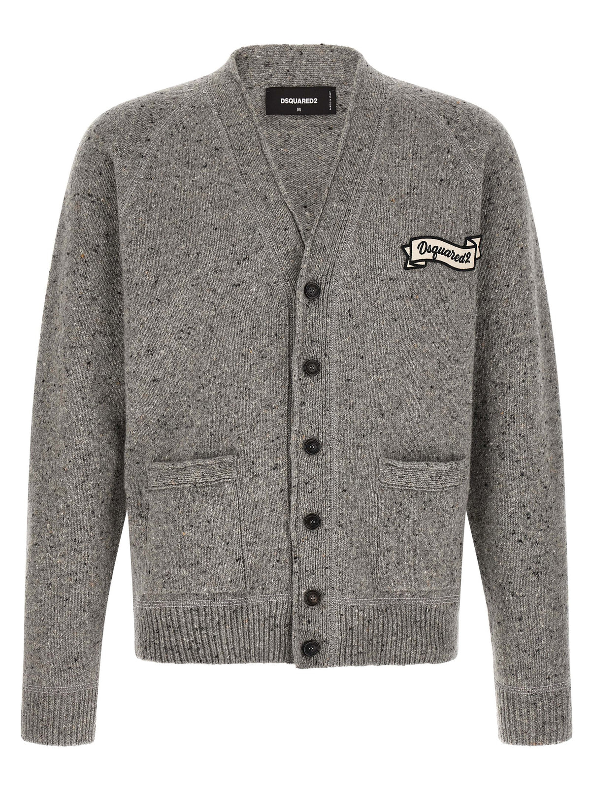 Dsquared2 Grey Wool Cardigan