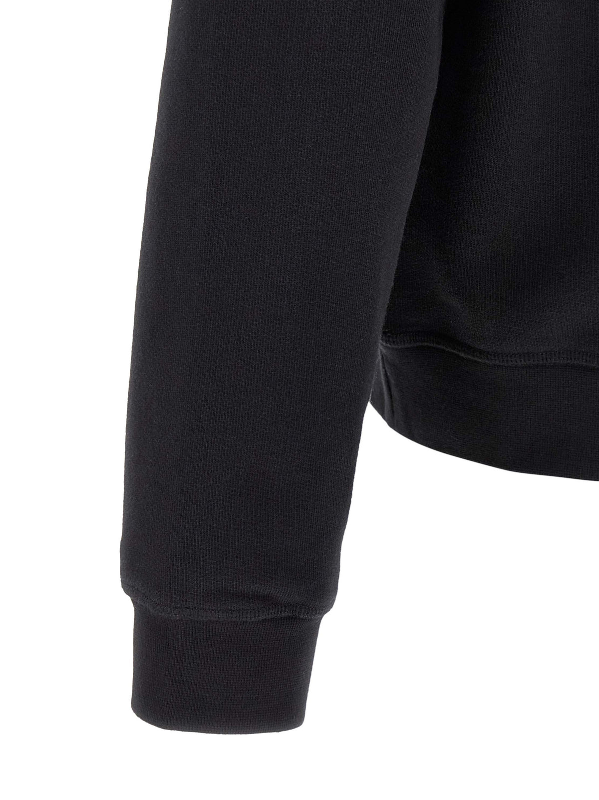 Black Cotton Sweatshirt