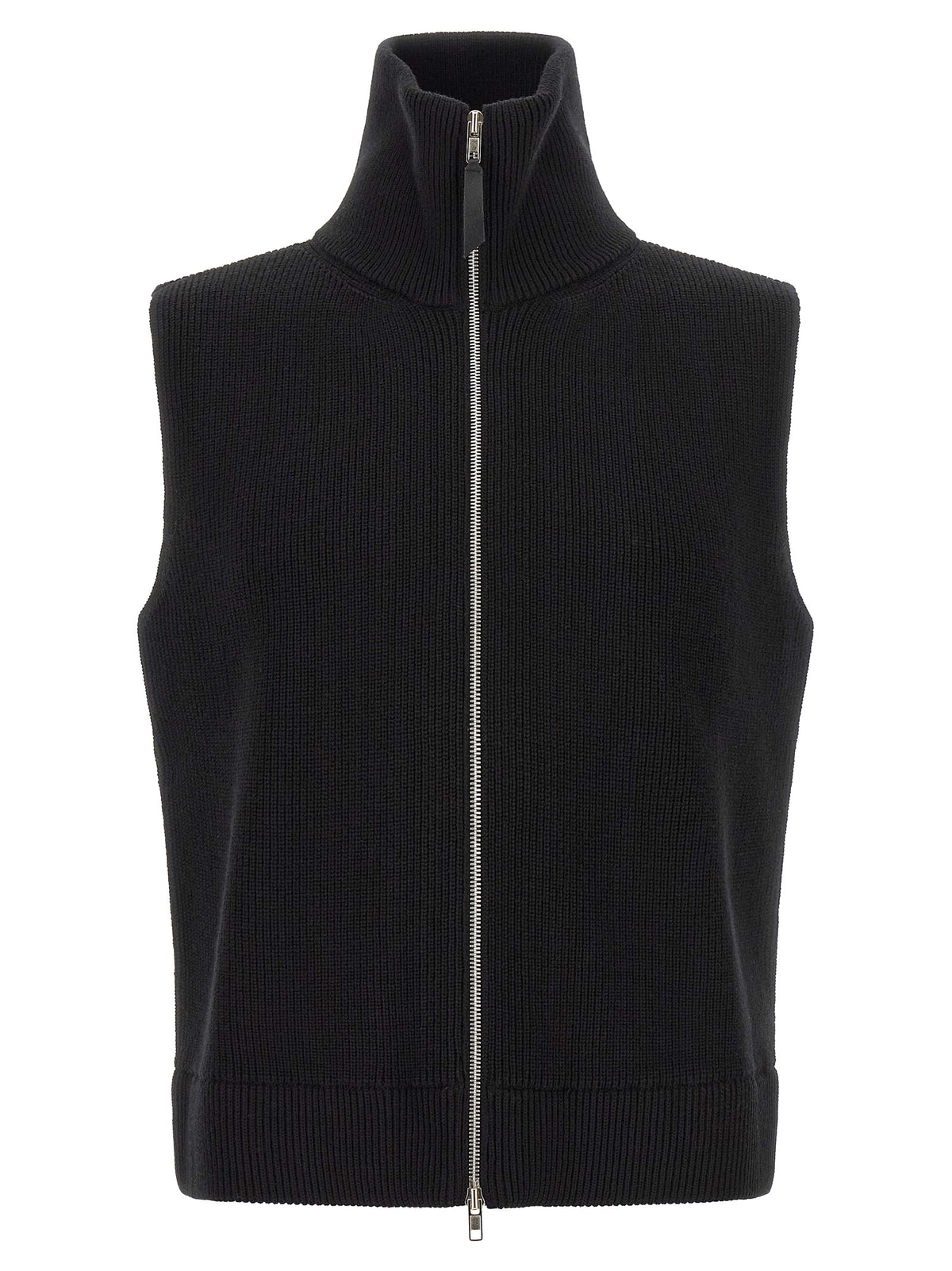 Maison Margiela Black Wool Sleeveless Sweater