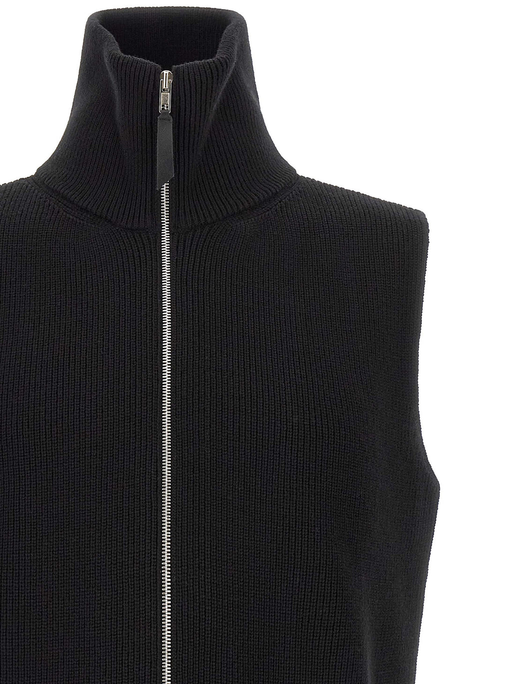 Maison Margiela Black Wool Sleeveless Sweater