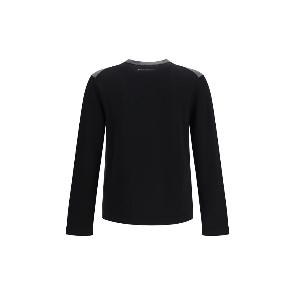 MM6 Maison Margiela Black Wool Sweatshirt