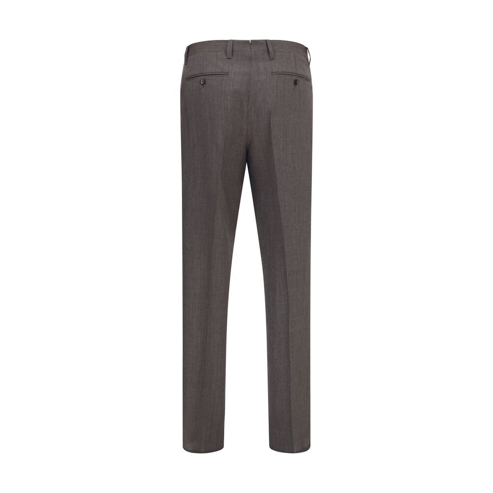 Lardini Grey Viscose Dress Trousers