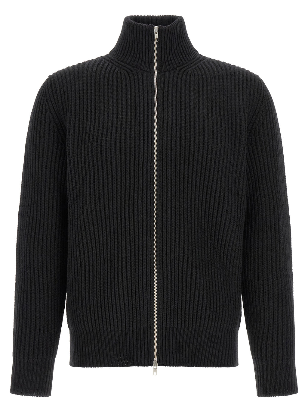 MM6 Maison Margiela Black Wool Long Jacket