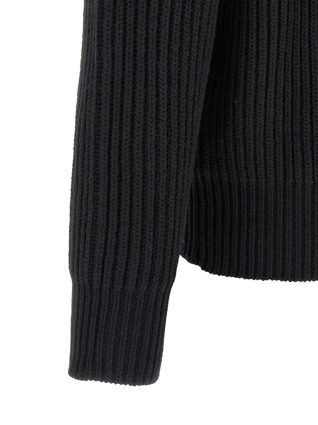MM6 Maison Margiela Black Wool Long Jacket