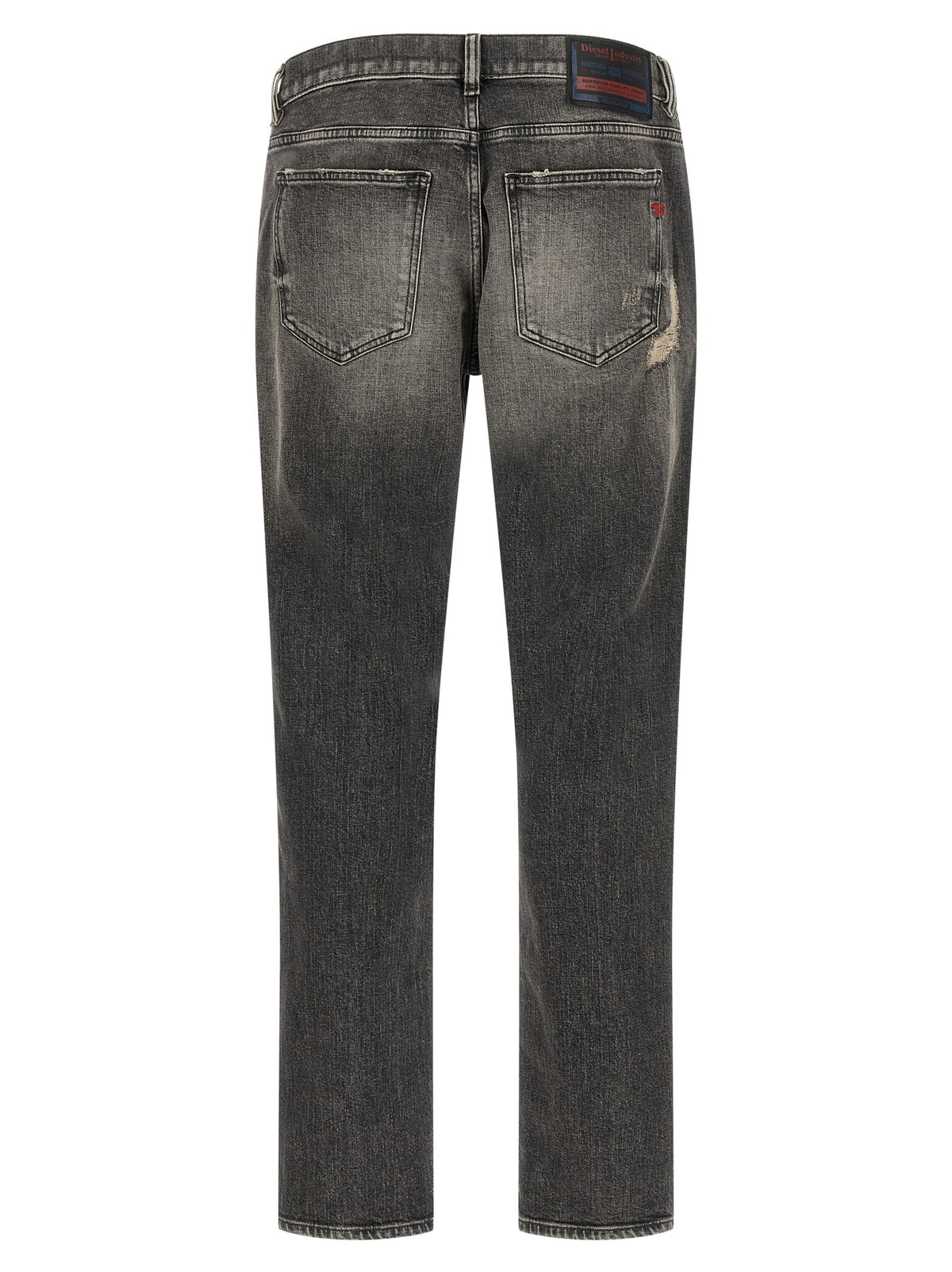 Gray Cotton Skinny Jeans