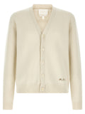 A.P.C. White Wool Cardigan
