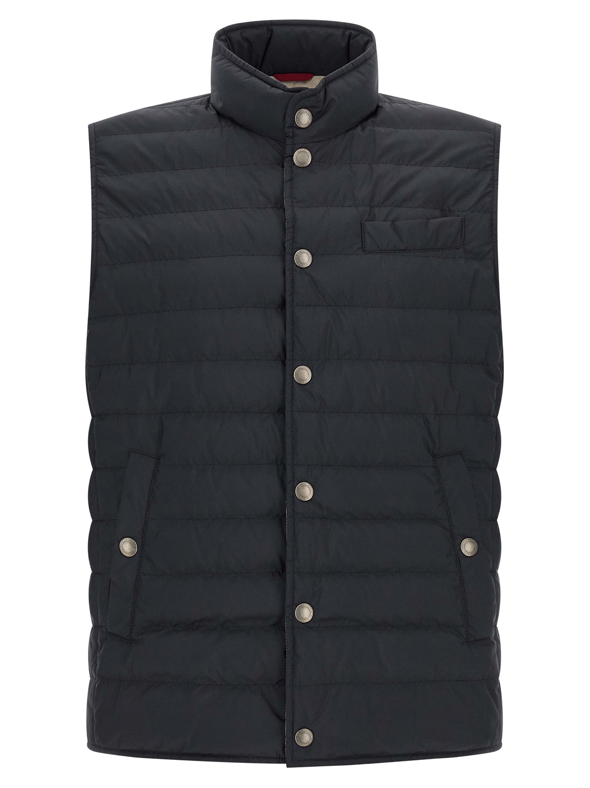 Brunello Cucinelli Blue Polyester Sleeveless Jacket