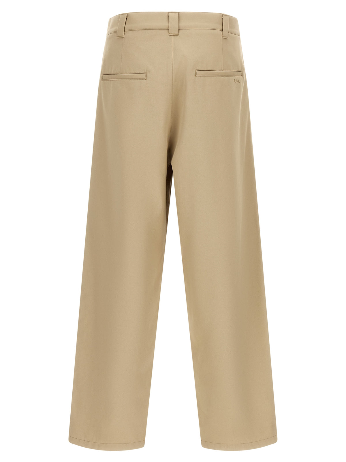 A.P.C. Beige Cotton Casual Trousers