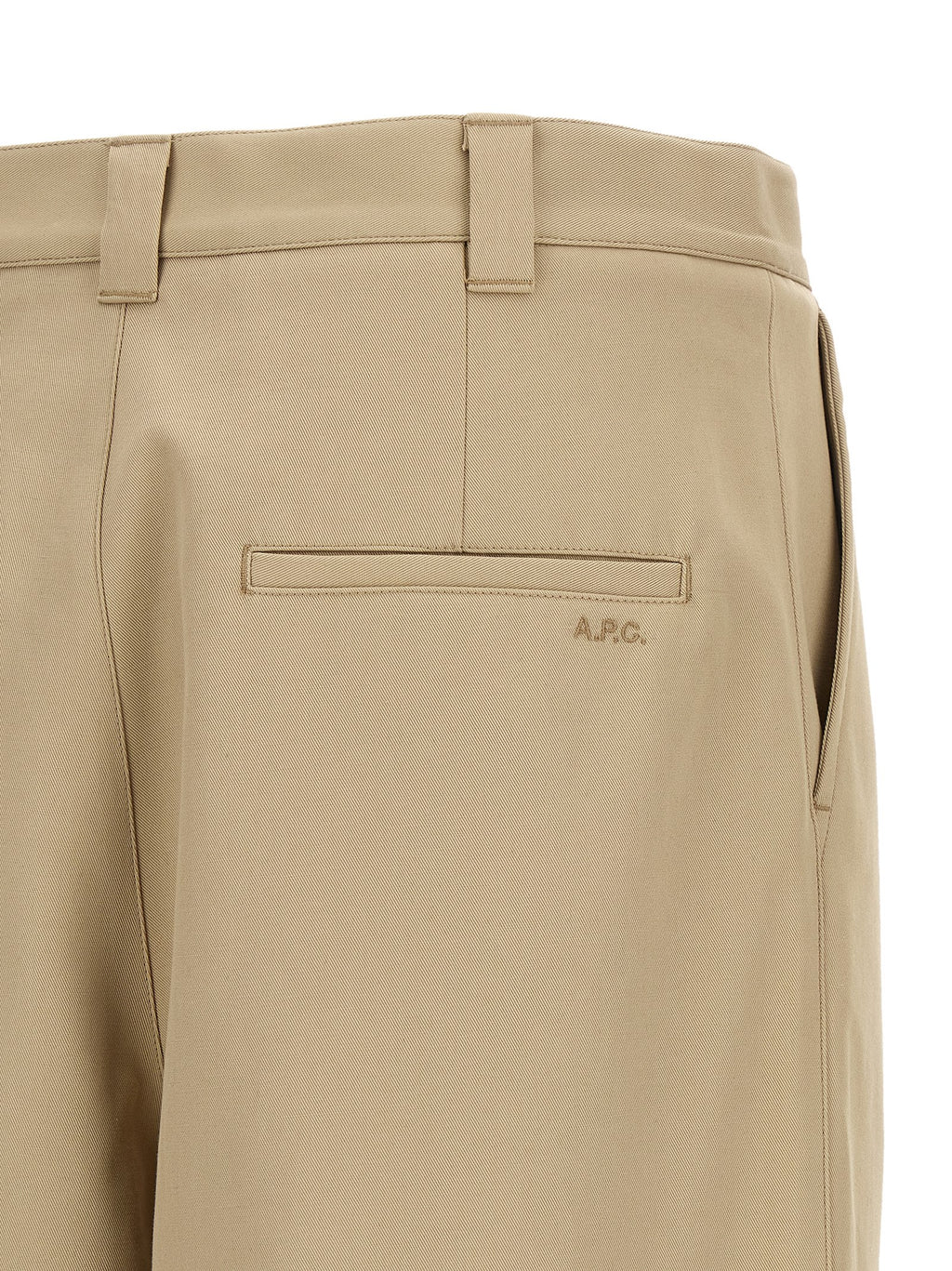 A.P.C. Beige Cotton Casual Trousers