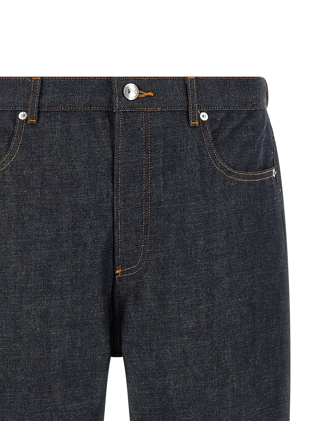 Blue Cotton Relaxed Fit Jeans