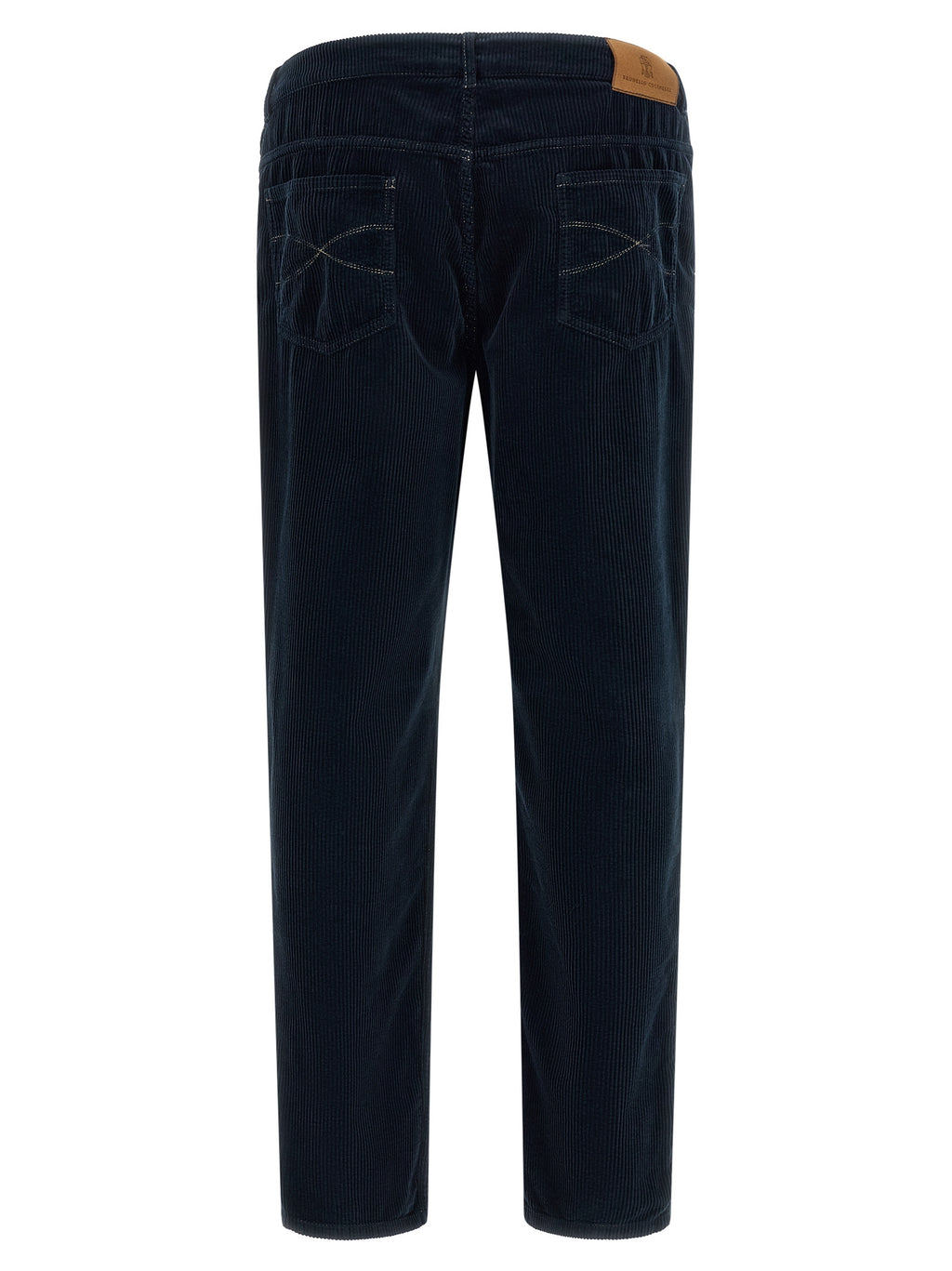 Brunello Cucinelli Blue Cotton Casual Trousers