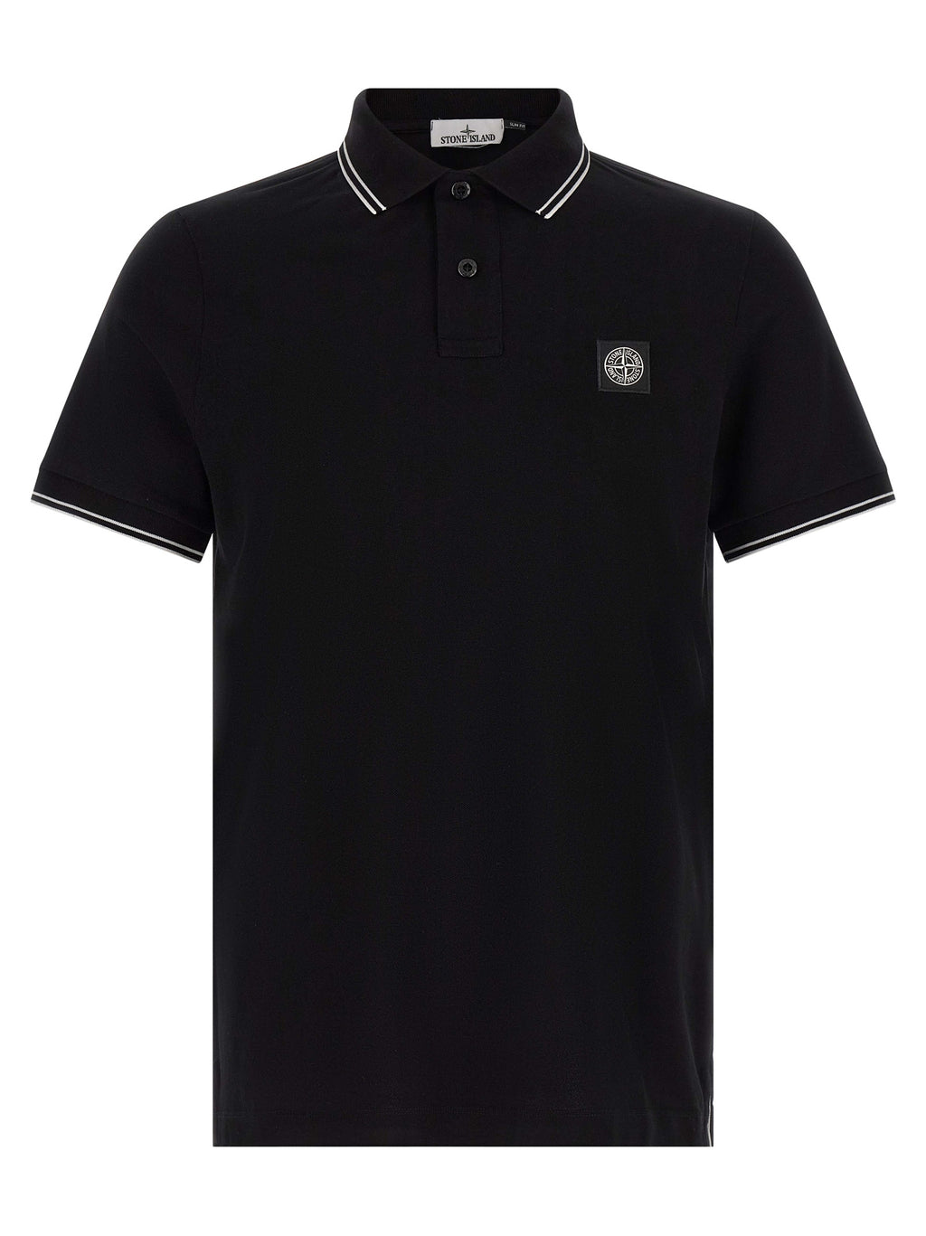 Black Cotton Polo Shirt