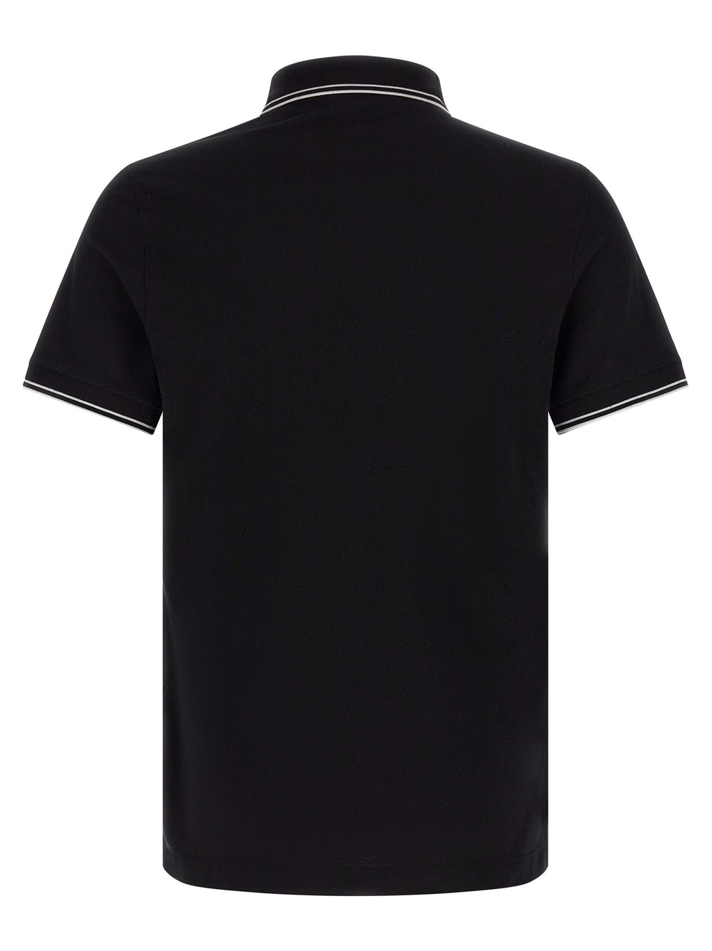 Black Cotton Polo Shirt