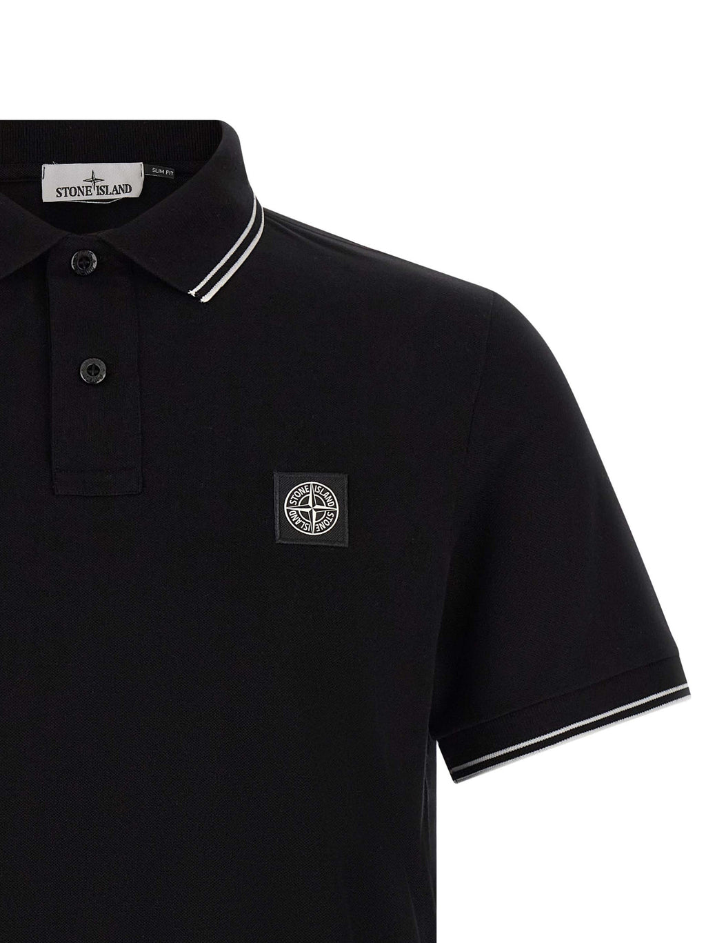 Black Cotton Polo Shirt