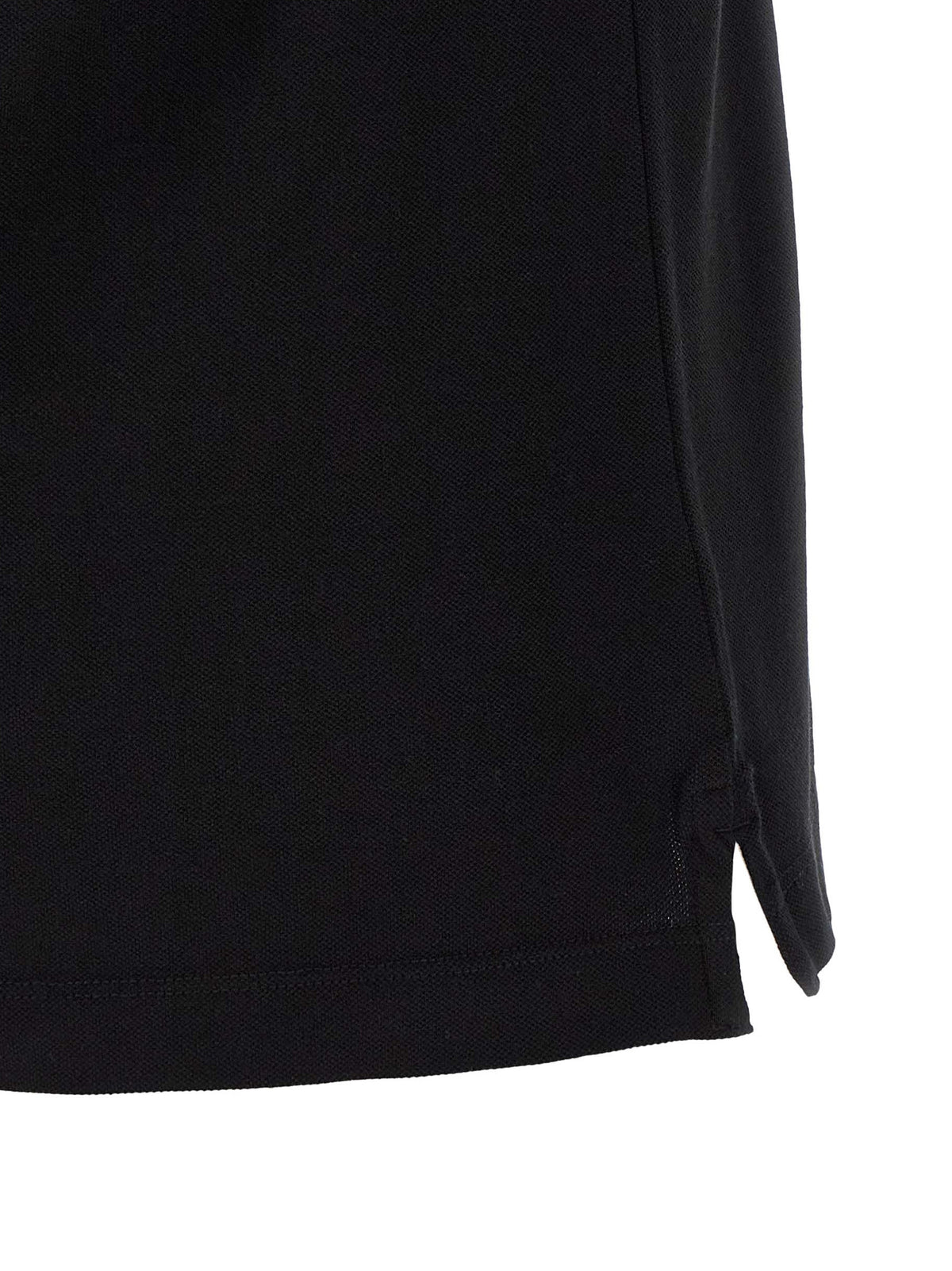 Black Cotton Polo Shirt