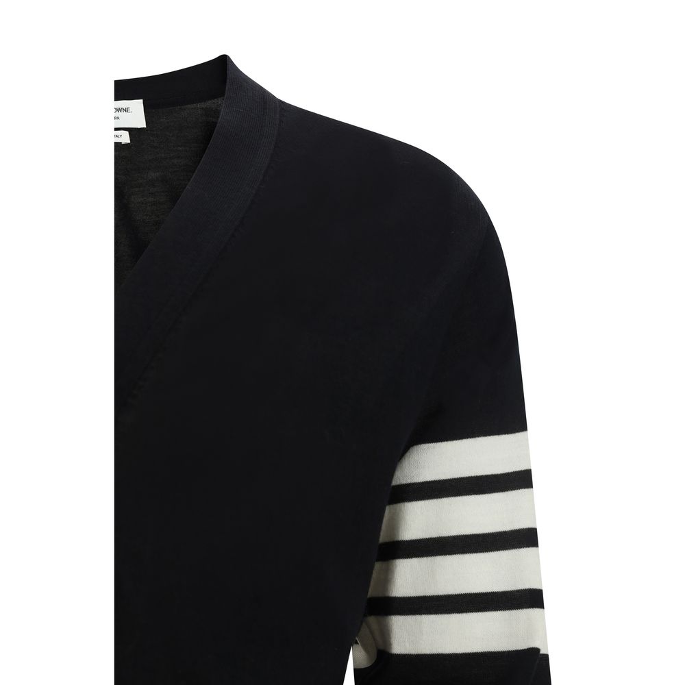 Thom Browne Black Wool Cardigan