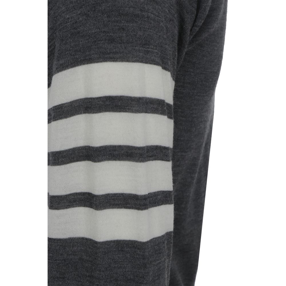 Thom Browne Grey Wool Cardigan