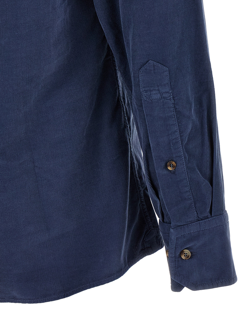 Brunello Cucinelli Blue Cotton Shirt