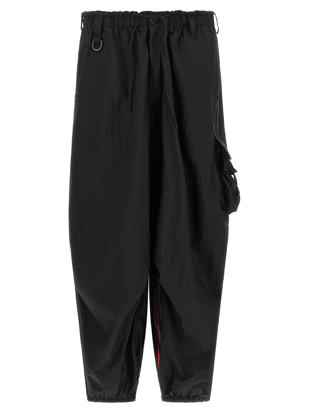 Y-3 Black Polyamide Cargo Trousers