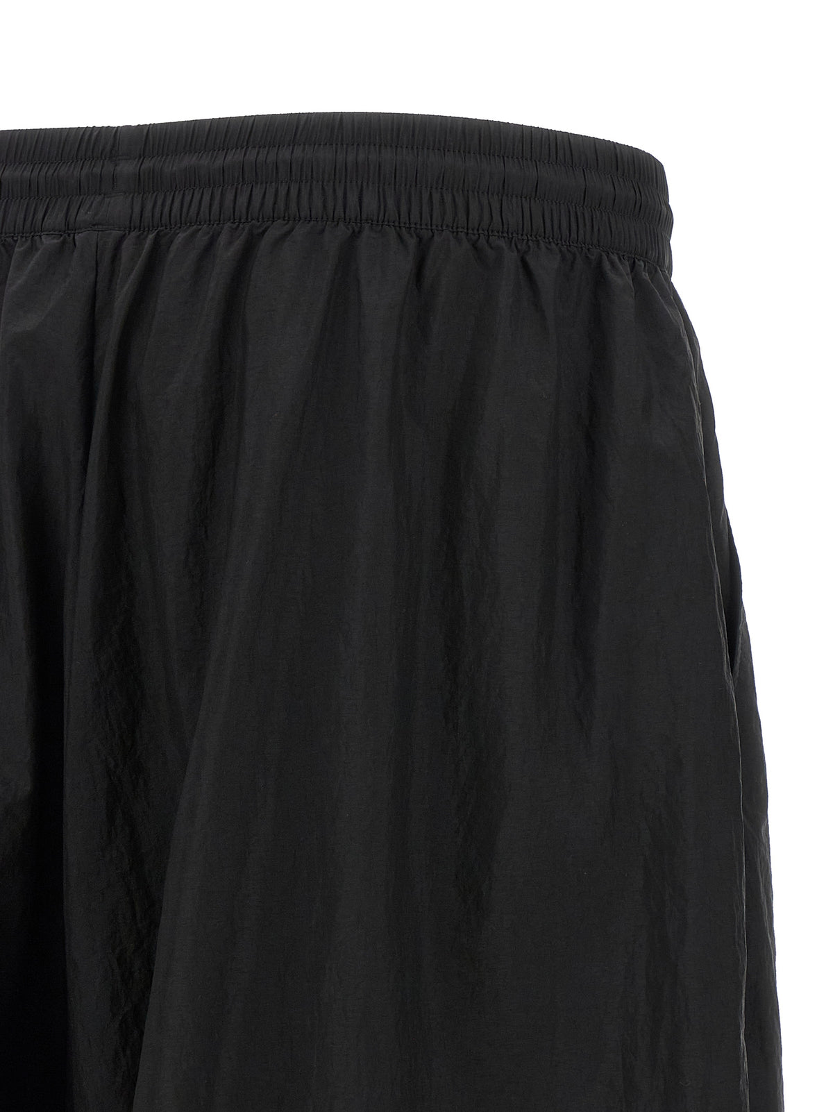 Black Polyamide Athletic Pants